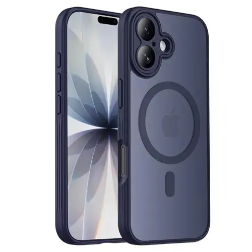 Symcele iPhone 17 Kılıf için Tasarlanmış, MagSafe ile Uyumlu, [Kamera Koruması] [15FT Askeri Düşme Koruması] Darbeye Dayanıklı Yarı Saydam Mat Kaymaz Telefon Kılıfı, 6.3