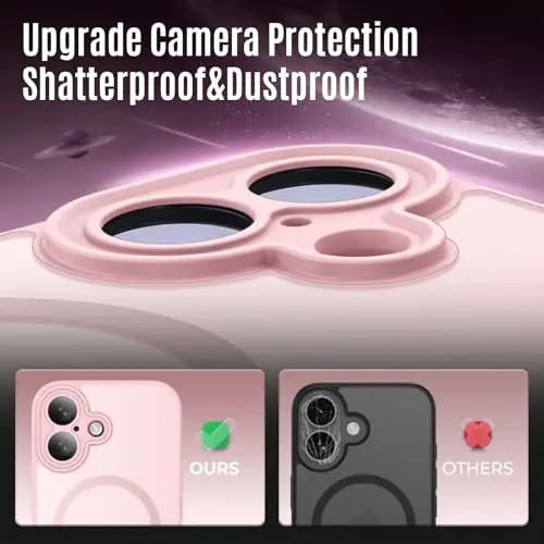 Symcele iPhone 17 Kılıfı için Tasarlanmıştır, MagSafe Uyumlu, [Kamera Koruması] [15FT Askeri Düşme Koruması] Darbeye Dayanıklı Yarı Saydam Mat Kaymaz Telefon Kılıfı, 6.3