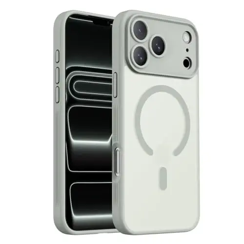 Symcele iPhone 17 Pro Max için Tasarlanmış Kılıf, Calke Yeşili | MagSafe ile Uyumlu, Kamera Koruması, [15FT Askeri Düşme Koruması] Darbeye Dayanıklı Yarı Saydam Mat Kaymaz Kılıf, 6.9
