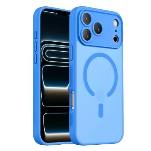Symcele iPhone 17 Pro Max Kılıf için Tasarlandı, MagSafe ile Uyumlu, [Kamera Koruması] [15FT Askeri Düşme Koruması] Darbeye Dayanıklı Yarı Saydam Mat Kaymaz Kılıf, 6.9