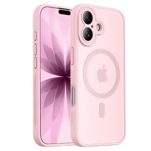 Symcele iPhone 17 uchun mo‘ljallangan g‘ilof, MagSafe bilan mos, [Kamera himoyasi] [15FT harbiy darajadagi himoya] Zarbalarga chidamli, shaffof mat, sirpanmaydigan telefon g‘ilofi, 6.3