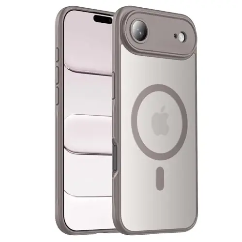 Symcele iPhone Air Kılıf için Tasarlandı, MagSafe ile Uyumlu, [Kamera Koruması] [15FT Askeri Düşme Koruması] Darbeye Dayanıklı Yarı Saydam Mat Kaymaz İnce Telefon Kılıfı, 6.5
