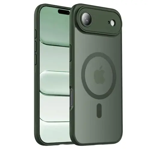 Symcele, iPhone Air Kılıf için Tasarlandı, MagSafe Uyumlu, [Kamera Koruması] [15FT Askeri Düşme Koruması] Darbeye Dayanıklı Yarı Saydam Mat Kaymayı Önleyici İnce Slim Telefon Kılıfı, 6.5