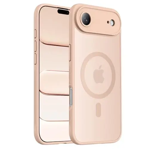 Symcele, iPhone Air Kılıf için Tasarlanmıştır, MagSafe ile Uyumludur, [Kamera Koruması] [15FT Askeri Düşme Koruması] Darbeye Dayanıklı Yarı Saydam Mat Kaymaz İnce Telefon Kılıfı, 6.5