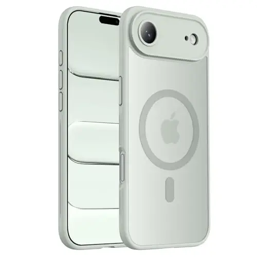 Symcele iPhone Air Kılıf, MagSafe Uyumlu, [Kamera Koruması] [15FT Askeri Sınıf Düşme Koruması] Darbeye Dayanıklı Yarı Saydam Mat Kaymaz İnce Telefon Kılıfı, 6.5