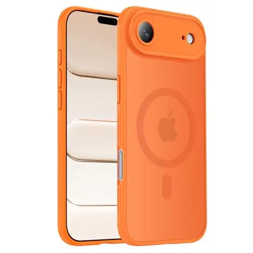 Symcele, iPhone Air Kılıfı için Tasarlandı, MagSafe ile Uyumlu, [Kamera Koruması] [15FT Askeri Düşme Koruması] Darbeye Dayanıklı Yarı Saydam Mat Kaymaz Telefon Kılıfı, 6.5