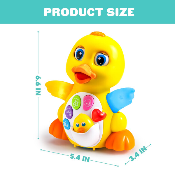 SYNCFUN Musical Toys for Toddlers 1 2 3 Year Old, Dancing Walking Duck Toy with Music and Lights, Learning Toy for Baby Kids - 11