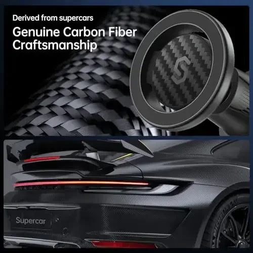 SYNCWIRE для MagSafe Автомобильный держатель, Гибкий вращающийся магнитный держатель телефона для вентиляции автомобиля, Универсальный зажим для автомобильного вентиляционного отверстия, совместимый с iPhone 17 16 15 14 13 12 Pro Max Plus - 3