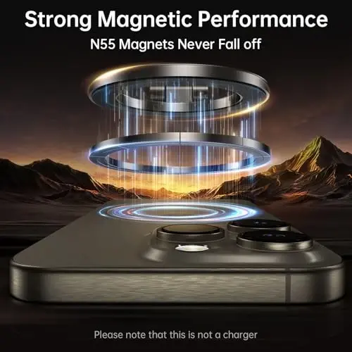 Syncwire Fits MagSafe Car Mount for Car Dash&Tesla Screen[All-Metal] Magnetic Phone Holder, [Flexible Three-axis]360° Rotation Car Mount Strong Magnets Car Phone Holder for iPhone 17 16 15 14 Pro Max - 1