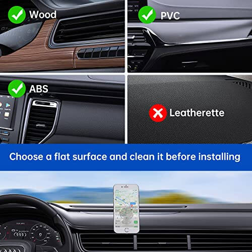Syncwire Magnetic Car Phone Holder for Dashboard, Cell Phone Car Kits, 360° Adjustable Magnet Cell Phone Mount Compatible with iPhone, Samsung, LG, GPS, Mini Tablet and More - 4