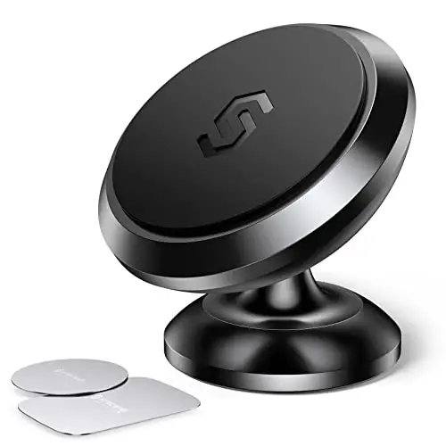Syncwire Manyetik Araba Telefon Tutucu, Gösterge Paneli İçin, Cep Telefonu Araba Kiti, 360° Ayarlanabilir Manyetik Telefon Tutucu, iPhone, Samsung, LG, GPS, Mini Tablet ve Daha Fazlasıyla Uyumlu 
