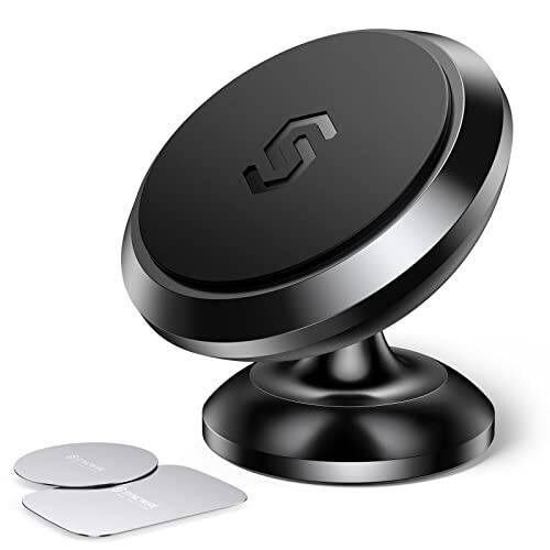 Syncwire Magnetic Car Phone Holder for Dashboard, Cell Phone Car Kits, 360° Adjustable Magnet Cell Phone Mount Compatible with iPhone, Samsung, LG, GPS, Mini Tablet and More - 1
