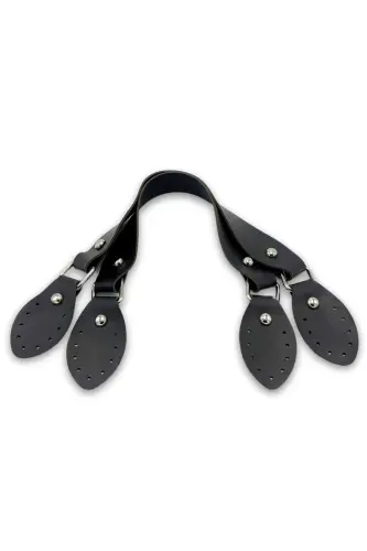 Synthetic Leather Bag Handle 43cm Black - 1