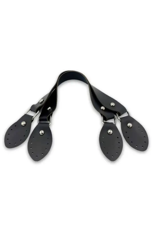 Synthetic Leather Bag Handle 43cm Black - SENSY