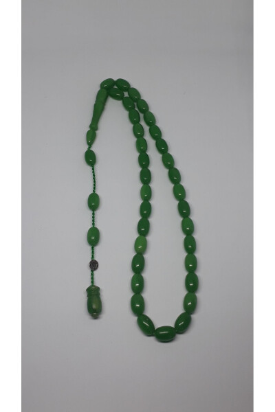 Systematic Bleeding Grape Stick Amber Tasbih - 2