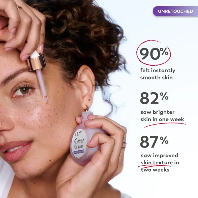 Сыворотка для лица Olay, ночная, суперсыворотка, для ухода за кожей, 5 в 1, против старения, для всех типов кожи, 1.0 жидких унций - 4