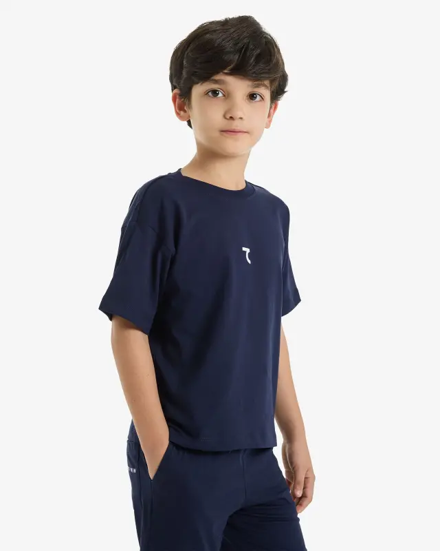 T-Shirt 7SABER Urban Motion - KOYU MAVİ - 7
