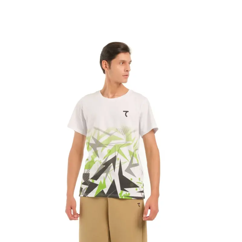 T-shirt - БЕЛО-ЗЕЛЕНЫЙ - 2