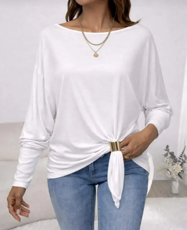 T-Shirt Bisiklet Yaka Slim Fit Likralı Tişört Günlük Basic Body - Füme - 4