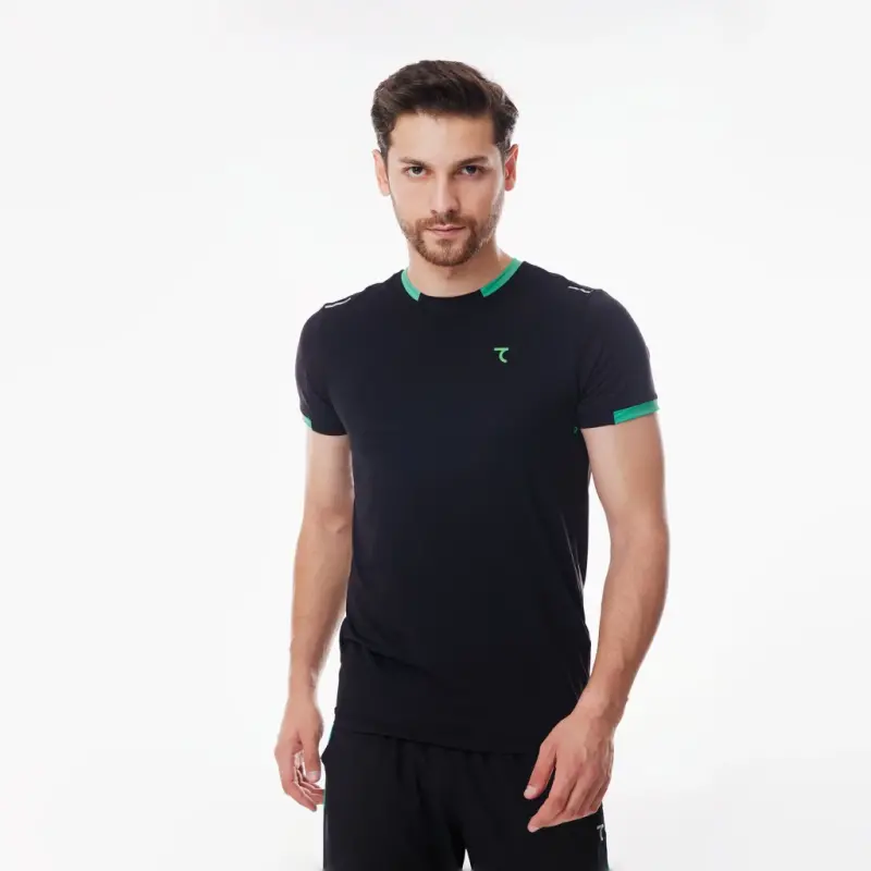 T-shirt - BLACK-LIME GREEN - 1