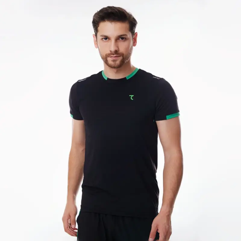 T-shirt - BLACK-LIME GREEN - 3