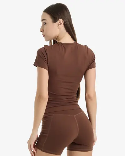 T-shirt - BROWN - 4