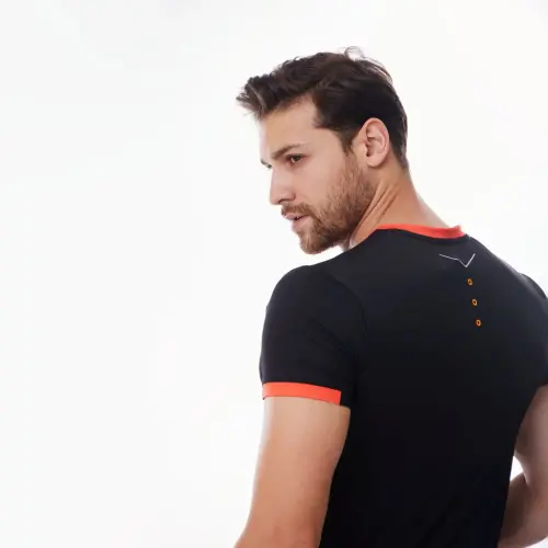 T-shirt - ЧЕРНО-ОРАНЖЕВЫЙ - 3