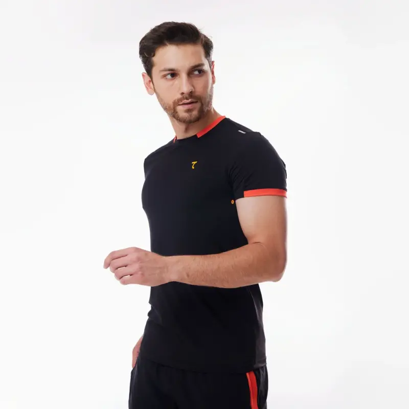 T-shirt - QORA-APELSIN RANG - 1