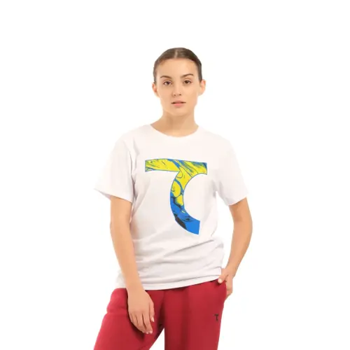 T-shirt - БЕЛО-ЛИМОННЫЙ - 3