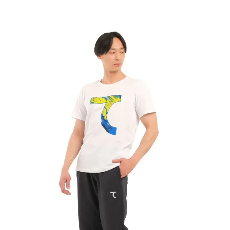 T-shirt - БЕЛО-ЛИМОННЫЙ - 5