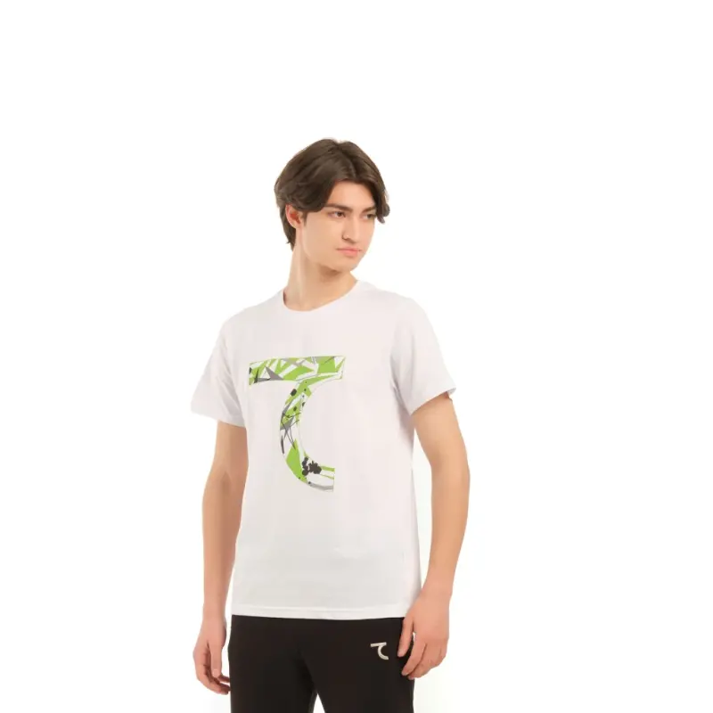 T-shirt - WHITE-GREEN - 5