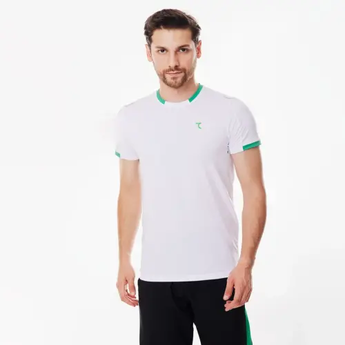 T-shirt - WHITE-LIME GREEN - 1