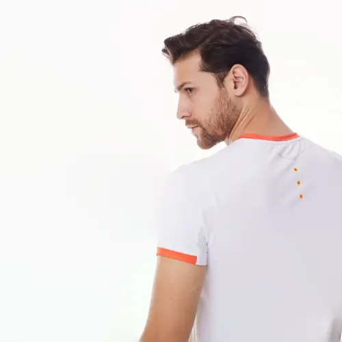 T-shirt - WHITE-ORANGE - 7