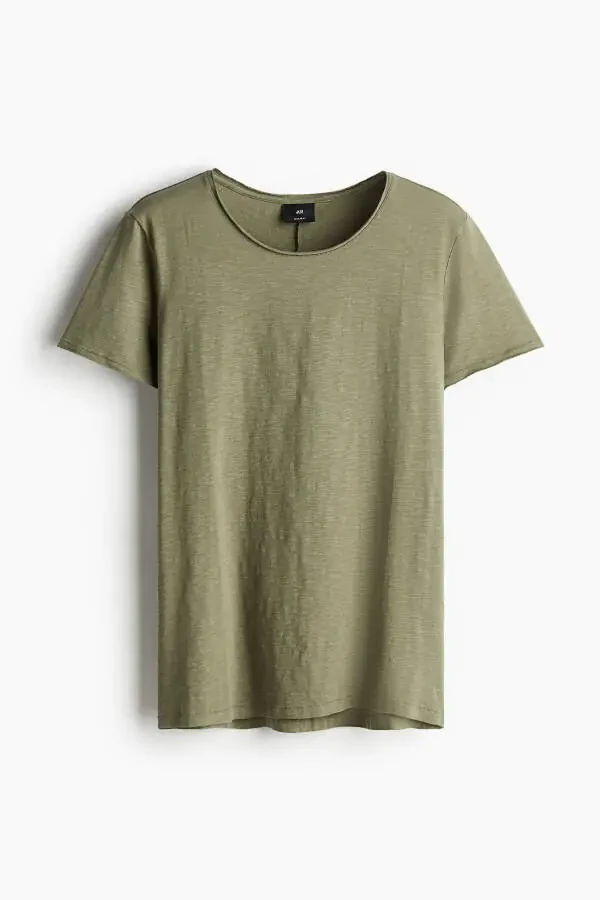 T-shirt with a curved hem - 1