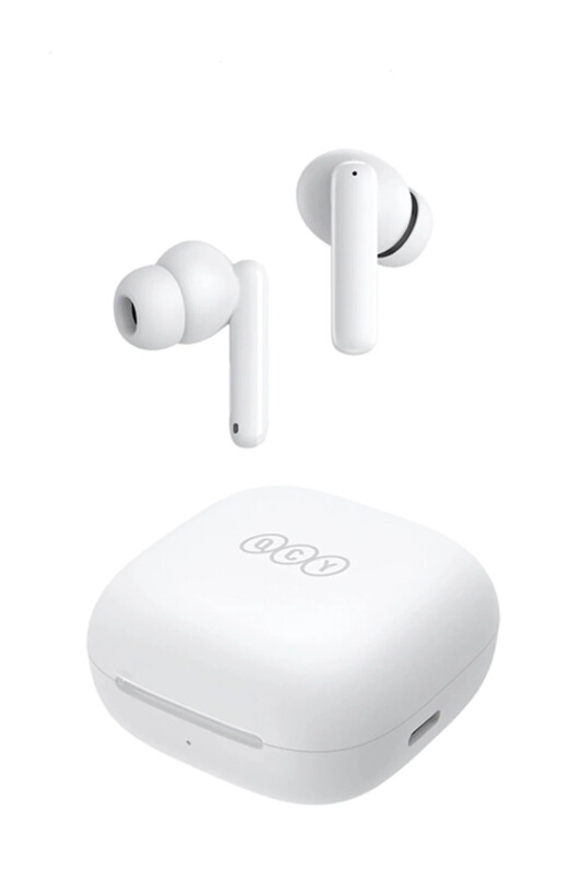 T13 Anc 4 Mikrofon Bluetooth 5.3 Simsiz Quloqchinlar Oq Faol Shovqinni Bekitish - QCY