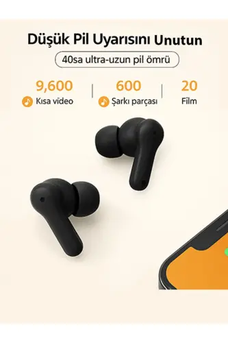 T13 Anc 4 Mikrofon Bluetooth 5.3 Simsiz Quloqchinlar Oq Faol Shovqinni Bekitish - 5
