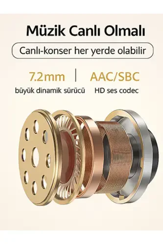 T13 Anc 4 Mikrofon Bluetooth 5.3 Simsiz Quloqchinlar Oq Faol Shovqinni Bekitish - 3