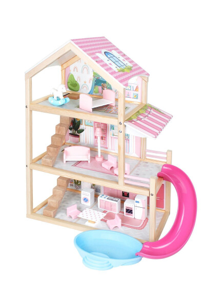 T2010 Wooden Slide Play House - 14