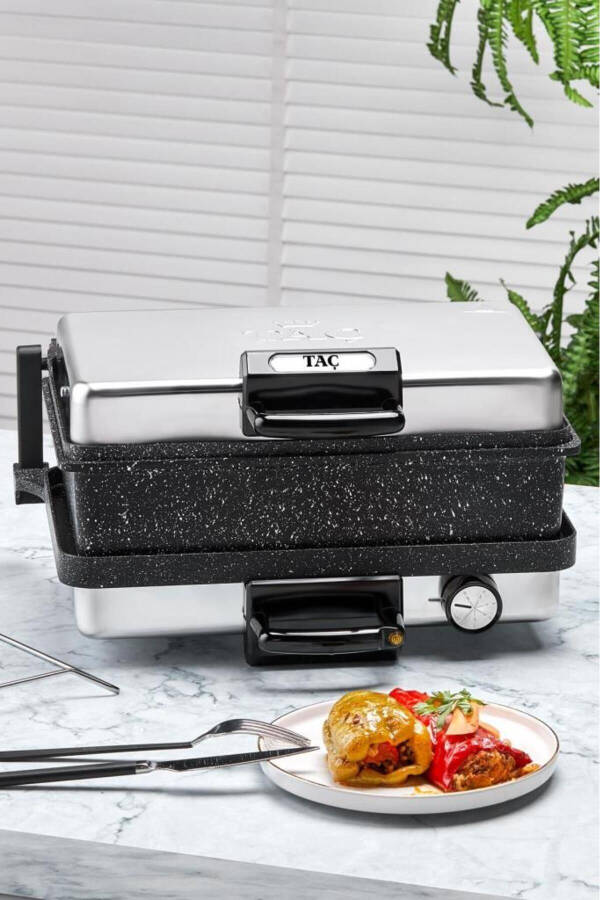 T7863 Toaster and Lahmacun Machine with Tray - 6