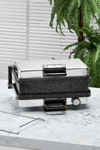 T7863 Toaster va Lahmacun Mashinasi Tepsi bilan - 4