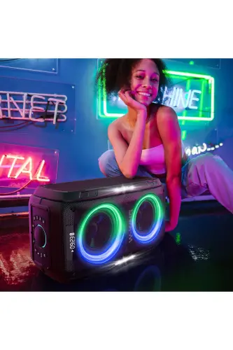 T9pro Bluetooth-колонка с двумя микрофонами, 250 Вт, караоке, Partybox, IPX5, беспроводная акустическая бомба - 5