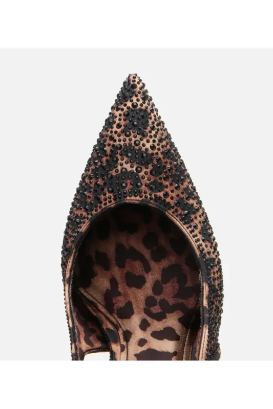 Taba ayollar leopard naqshli stiletto - 6