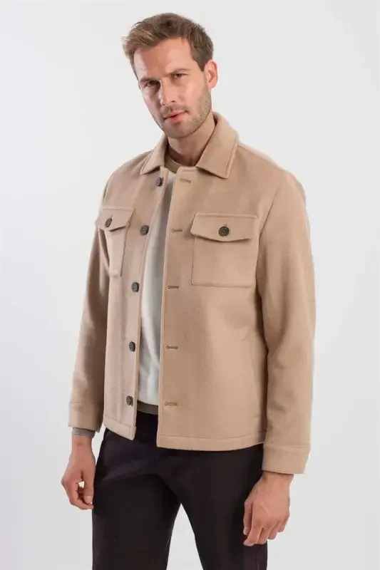 Taba Comfort Fit Baby Neck Wool Coat - 3