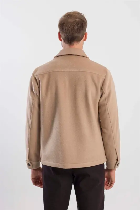 Taba Comfort Fit Bebe Yaka Yünlü Mont - 4