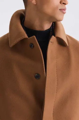 Taba Comfort Fit Berber Yoqali Jun Va Kashmir Palto - 3