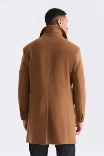 Taba Comfort Fit Berber Yoqali Jun Va Kashmir Palto - 4