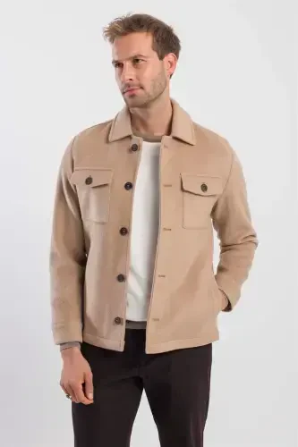 Таба Comfort Fit Детский воротник шерстяное пальто - JAKAMEN (1)