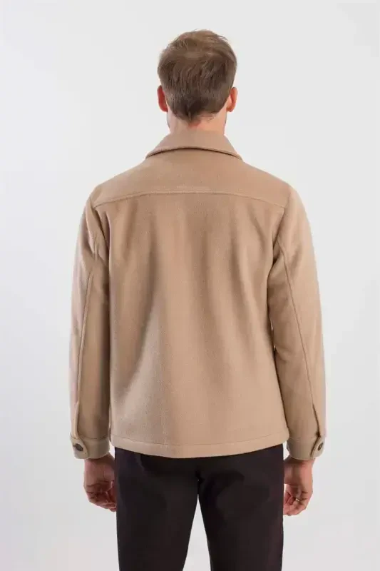 Таба Comfort Fit Детский воротник шерстяное пальто - 4