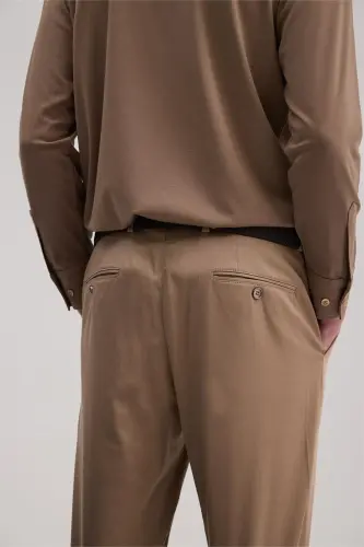 Taba Comfort Fit Side Pocket Canvas Pants - 3