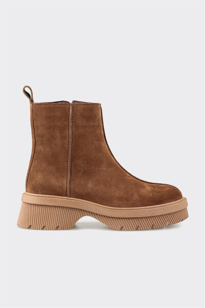 Taba Deri Kadın Günlük Bot - Taba - ELLE SHOES